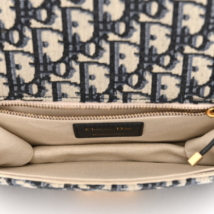 Christian Dior Oblique Small DiorAddict Flap Bag Navy Blue 5 of 14