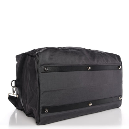 Prada Canvas Canapa Saffiano Duffle Bag Marmo Black 4 of 7