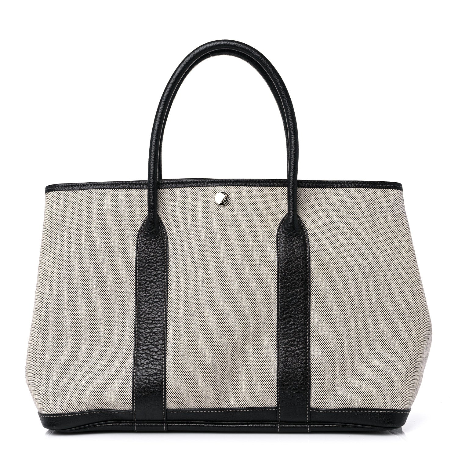 Hermes Toile Buffle Skipper Garden Party 36 MM Tote Black 1 of 14