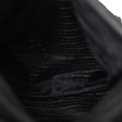 Prada Nylon New Vela Studded Messenger Bag Black 5 of 10