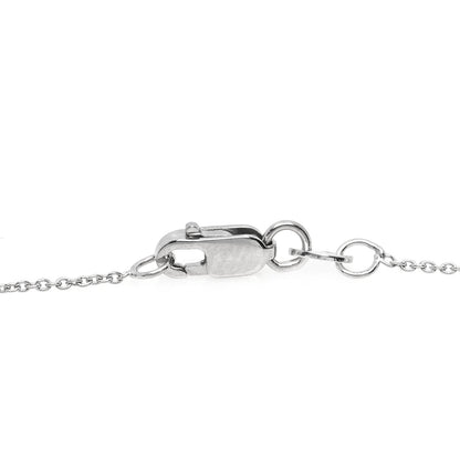 Roberto Coin 18K White Gold Diamond Extra Small Circle Pendant Necklace 4 of 5