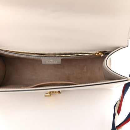 Gucci Calfskin Small Sylvie Shoulder Bag Off White 4 of 11