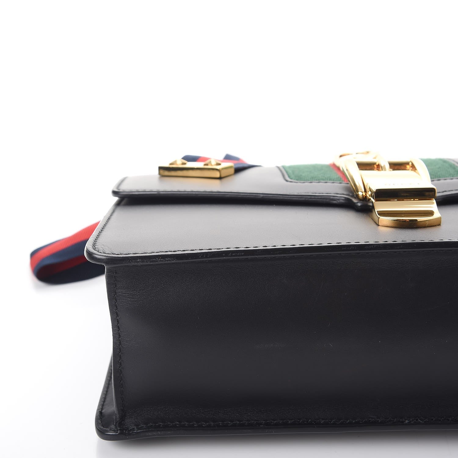 Gucci Calfskin Small Sylvie Shoulder Bag Black 9 of 12