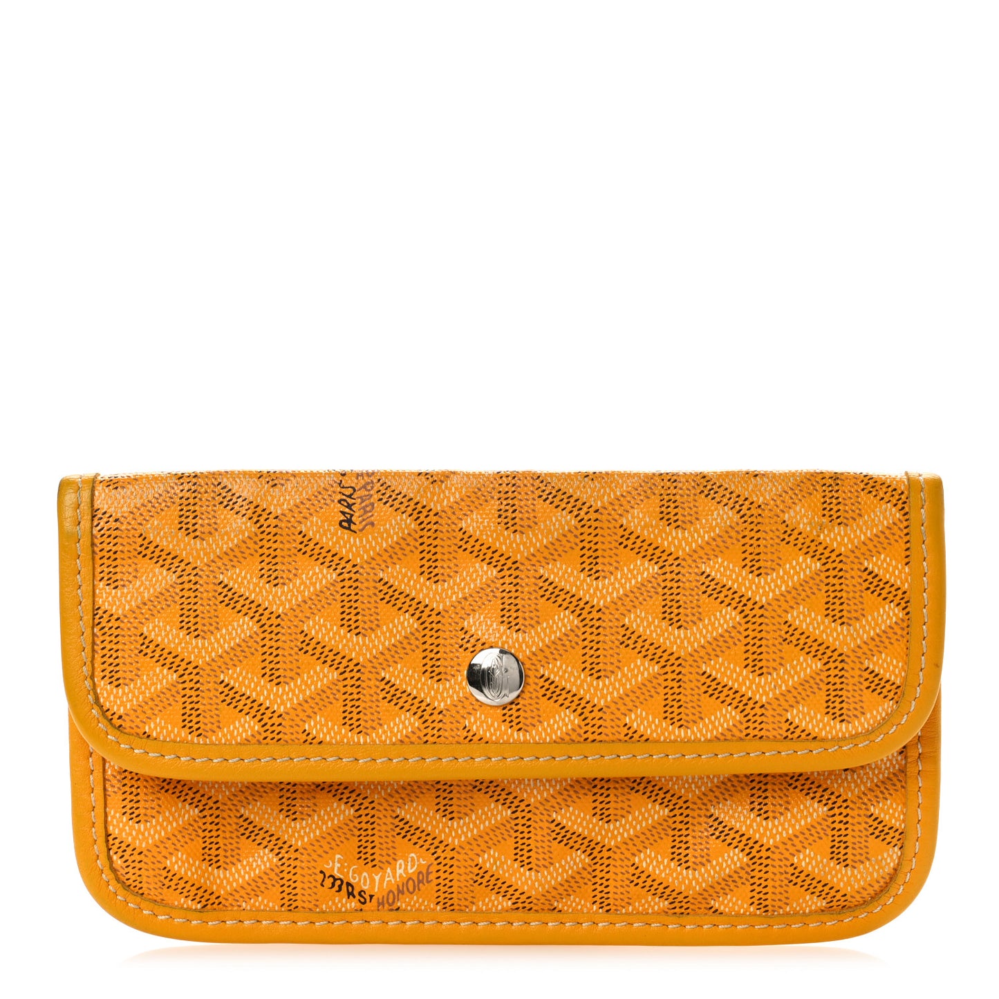 Goyardine Pouch Yellow