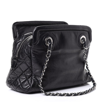 Chanel Calfskin Quilted CC Framed Bag Black 2 of 5