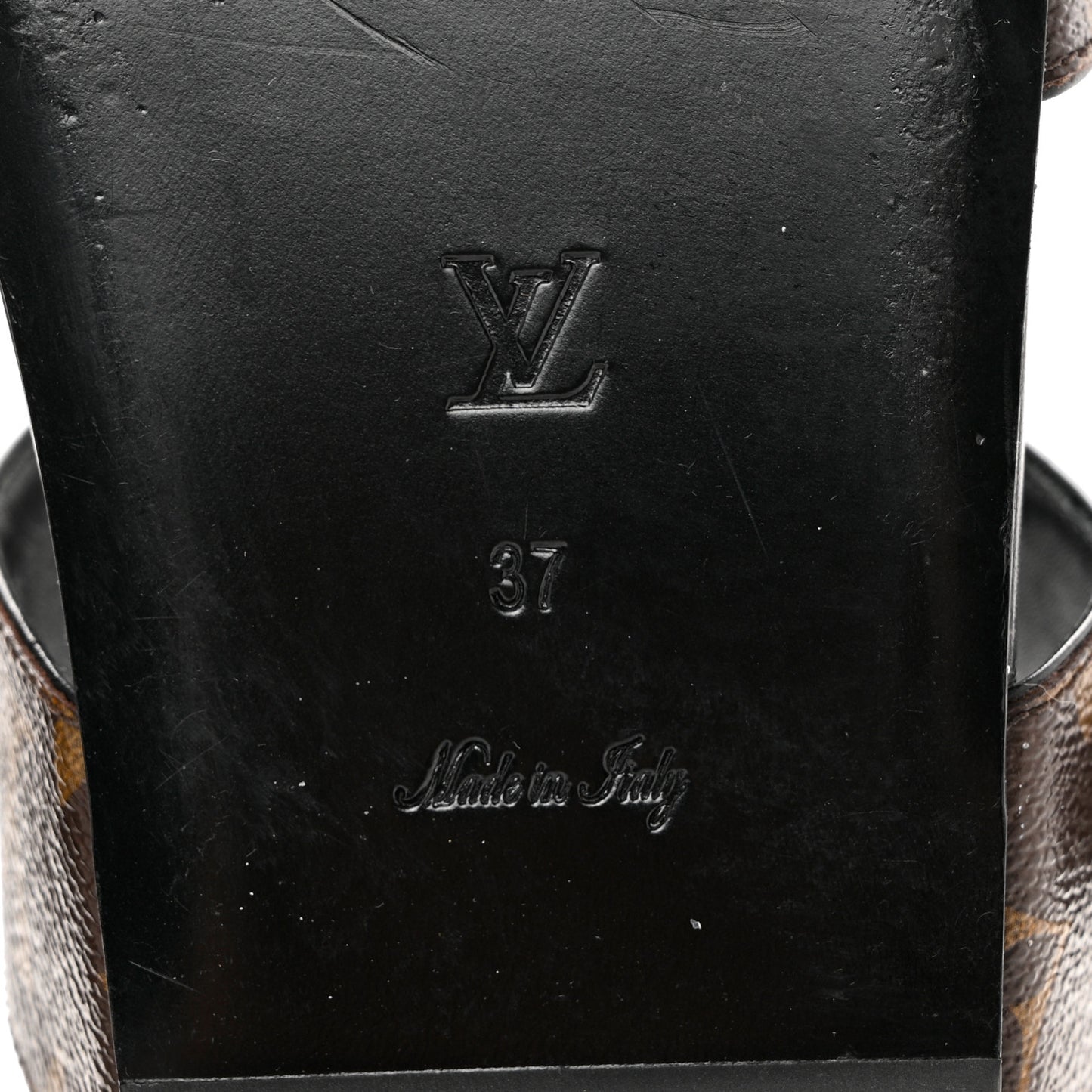 Monogram Bom Dia Mule Sandals 37 Black