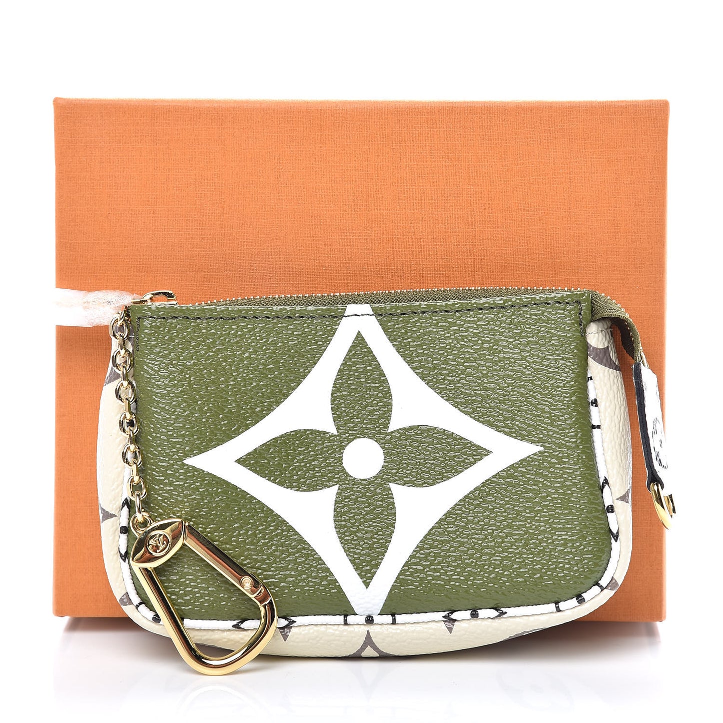 Monogram Giant Micro Pochette Accessories Kaki White