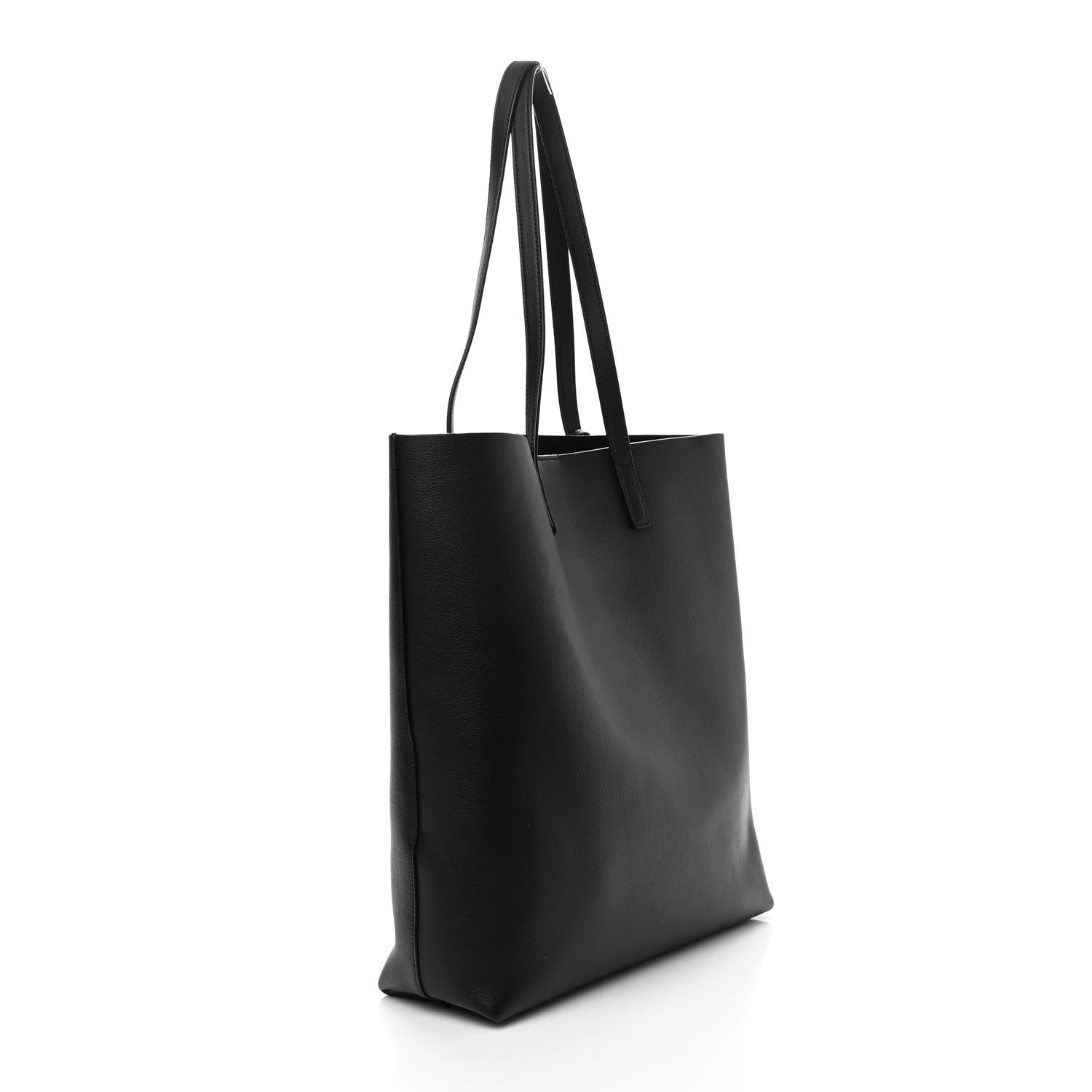 Saint Laurent Calfskin North-South Shopping Tote Black 4 of 10