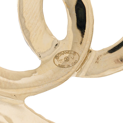 Chanel Metal CC Heart Coco In Love Hoop Earrings Gold 5 of 6
