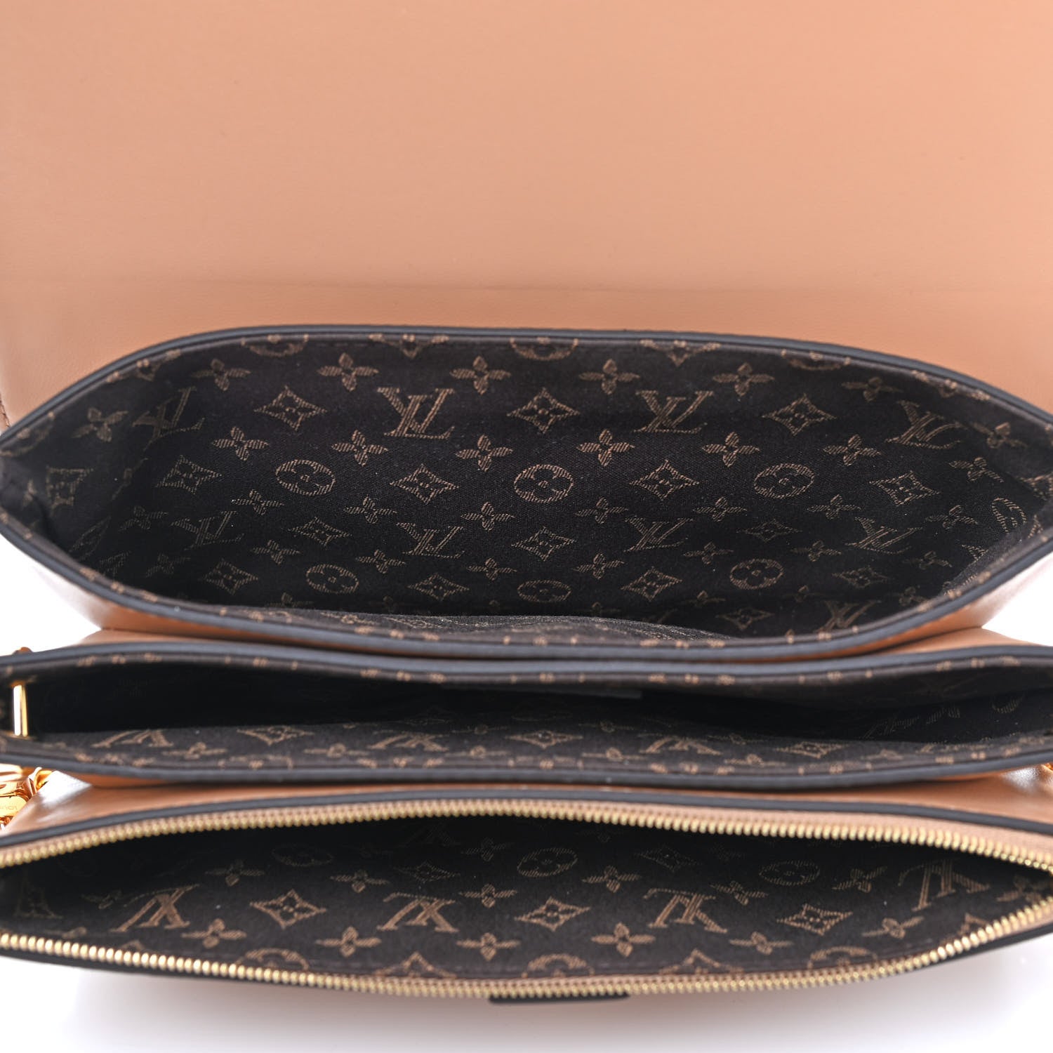 Louis Vuitton Calfskin Monogram Metal Rendez-Vous Camel 5 of 8