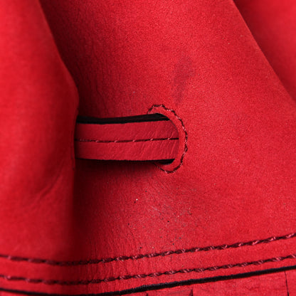 Burberry Suede Fringe Small Belgrove Bucket Bag Red 16 of 19