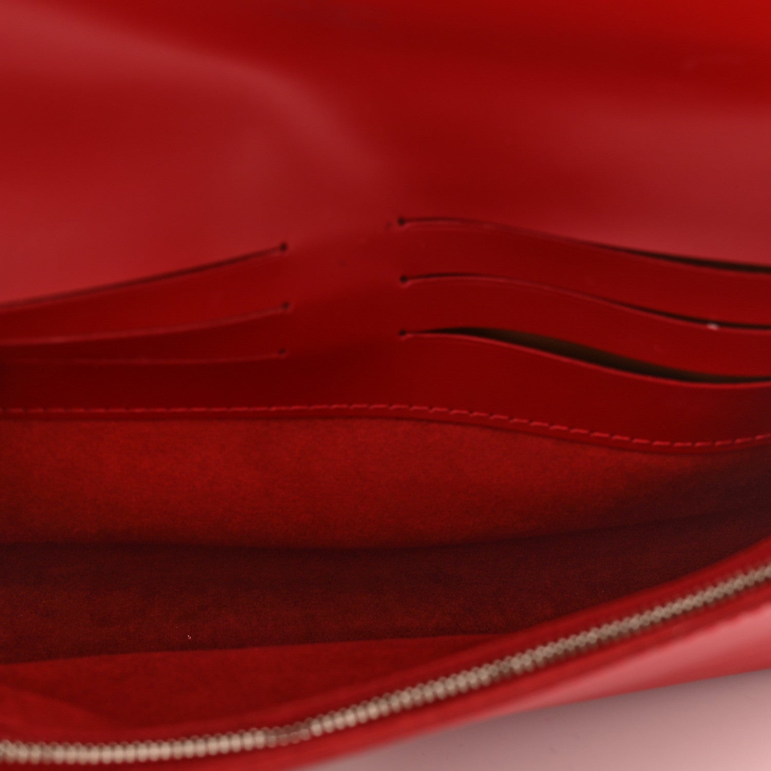 Louis Vuitton Epi Sevigne Clutch Red 4 of 7