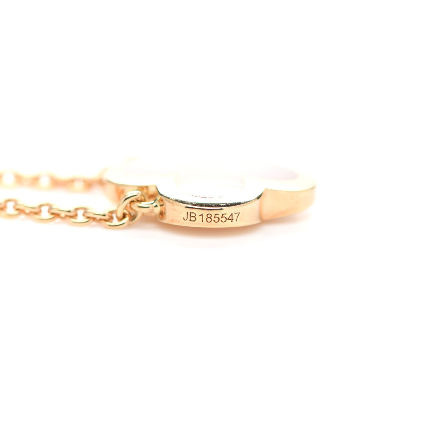 18K Yellow Gold Mother of Pearl Pure Alhambra Pendant Necklace