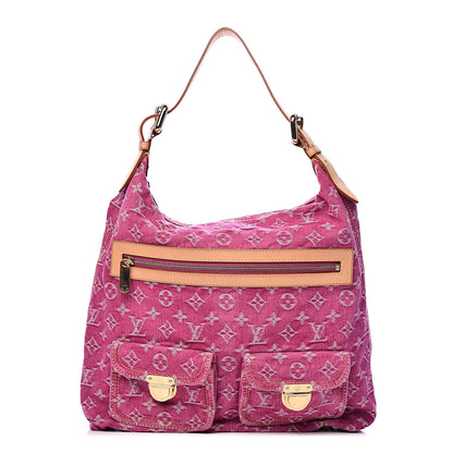 Louis Vuitton Denim Baggy GM Fuchsia 1 of 10