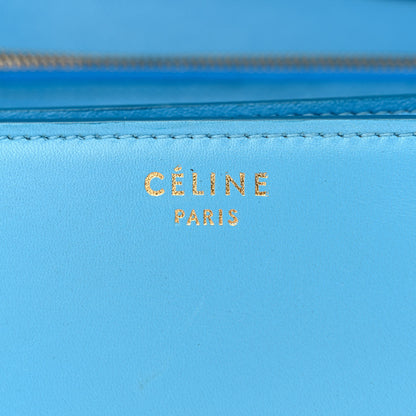 Celine Box Calfskin Medium Classic Box Flap Bag Blue 5 of 13