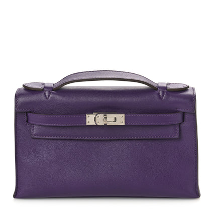 Hermes Swift Kelly Pochette Clutch Iris 1 of 14