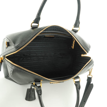 Prada Saffiano Lux Bowler Black 5 of 8