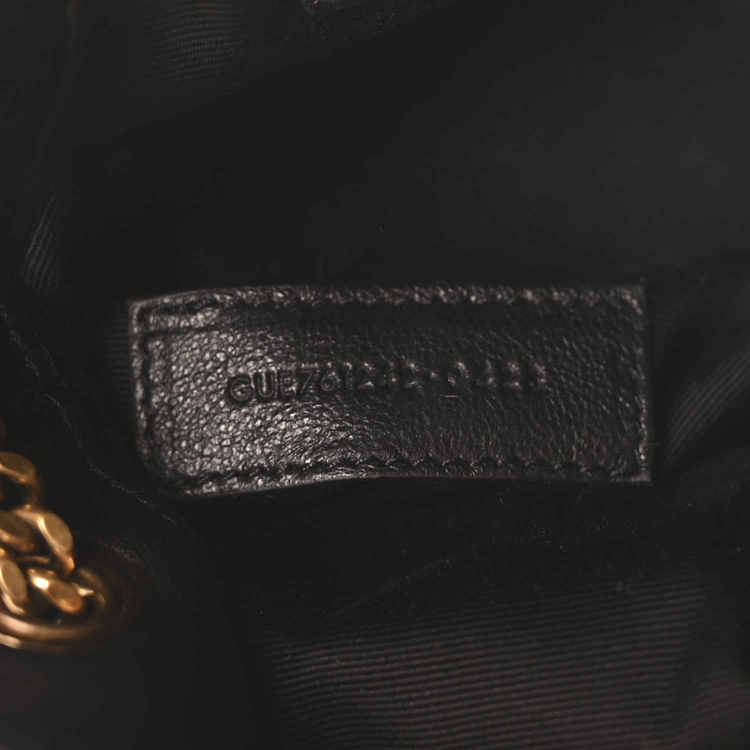 Saint Laurent Lambskin Matelasse Monogram Joe Nano Bucket Bag Black 7 of 10