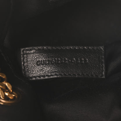 Saint Laurent Lambskin Matelasse Monogram Joe Nano Bucket Bag Black 7 of 10