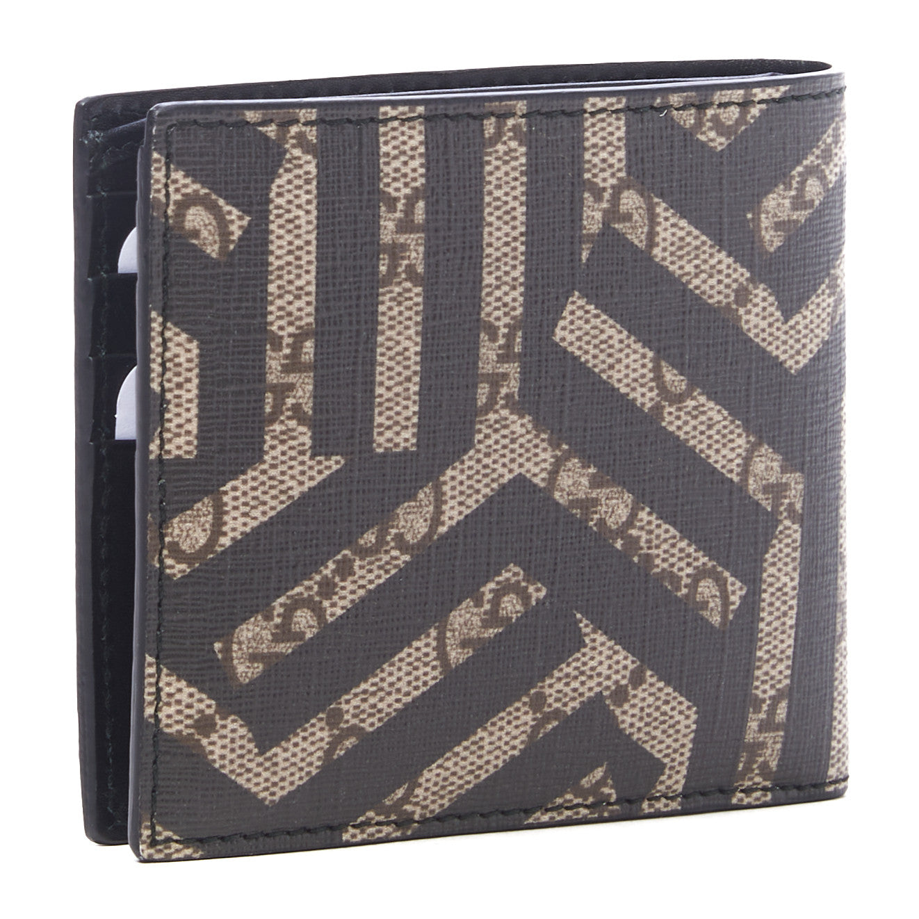 Gucci GG Supreme Monogram Caleido Compact Wallet Black 2 of 8