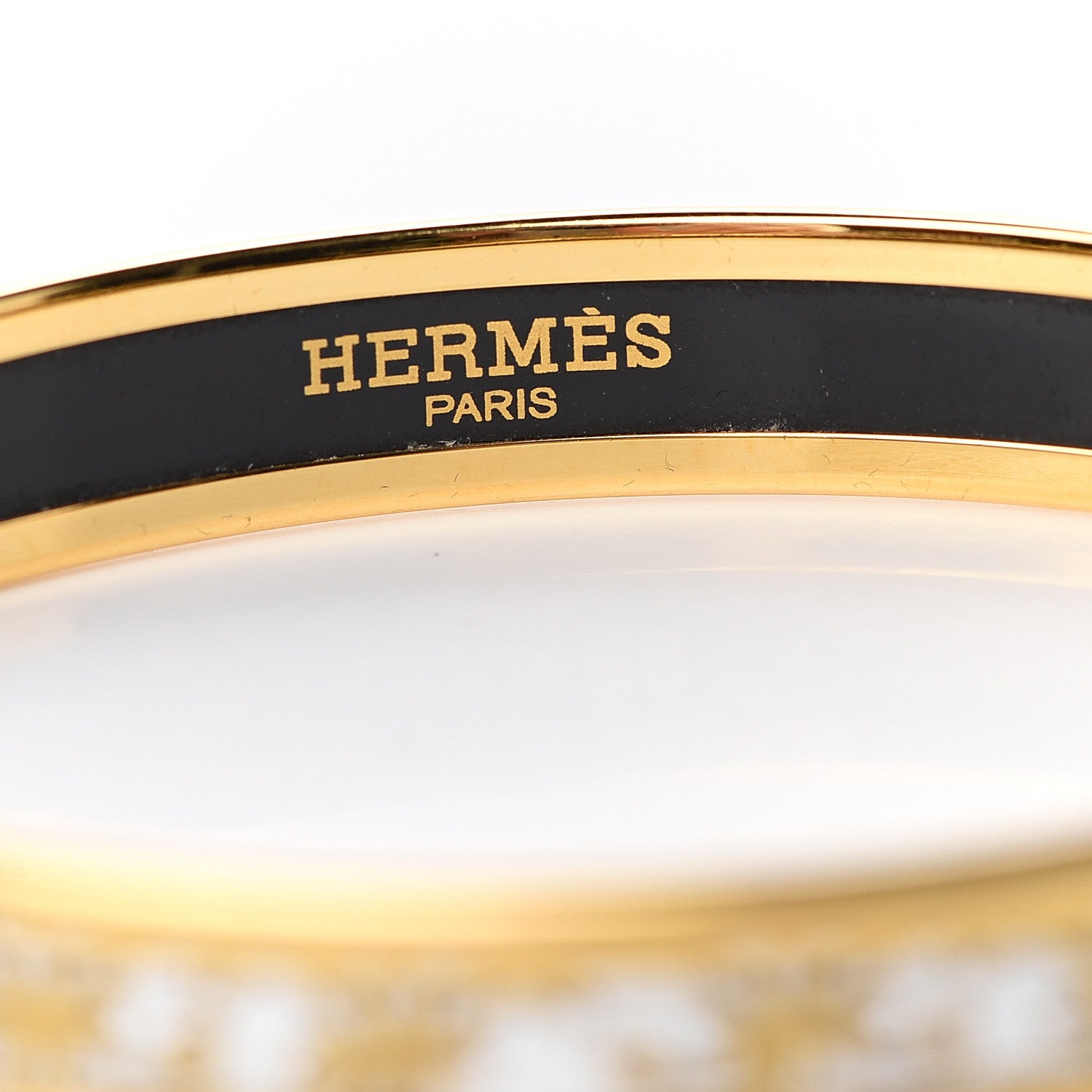 Hermes Enamel Printed Narrow Balcons Du Guadalquivir Bracelet 62 4 of 5
