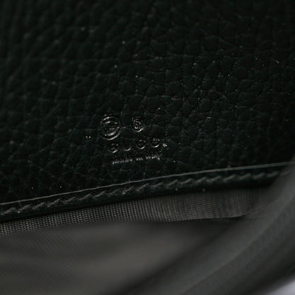 Gucci Dollar Calfskin Interlocking G Continental Wallet Black 7 of 8