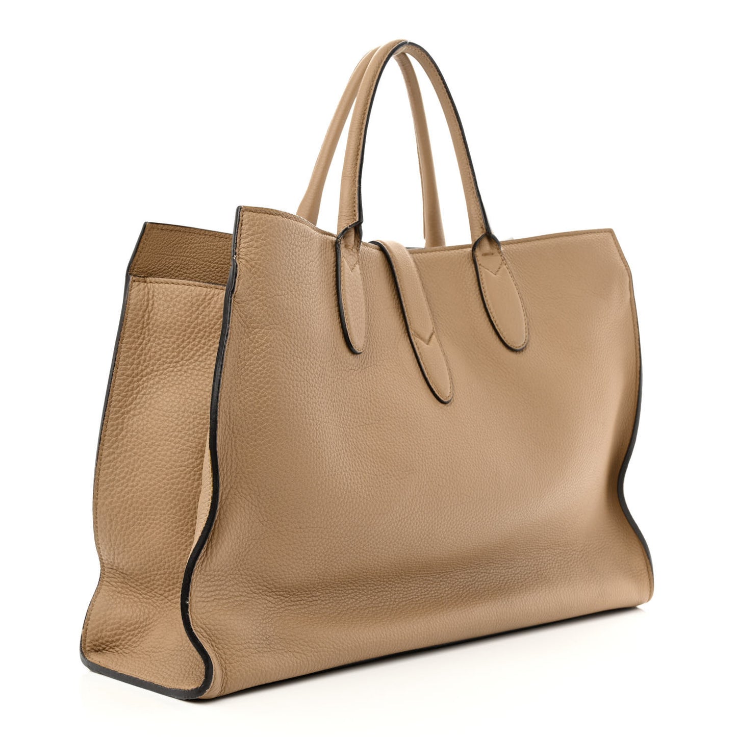 Soft Calfskin Medium Jackie Top Handle Bag Camel