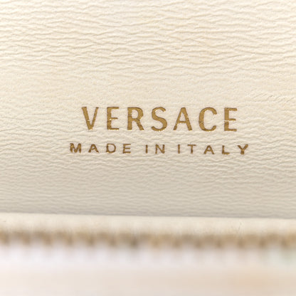 Versace Nappa Quilted Virtus Top Handle Shoulder Bag White 6 of 13