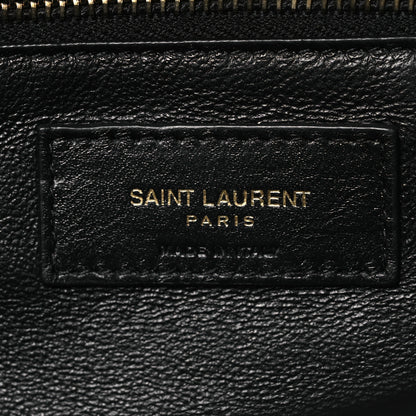 Saint Laurent Lambskin Quilted Sade Puffer Envelope Clutch Black 6 of 11