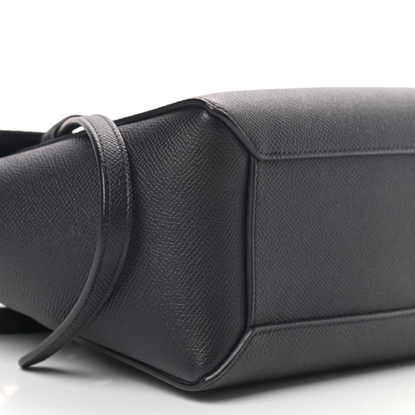 Grained Calfskin Nano Belt Bag Black