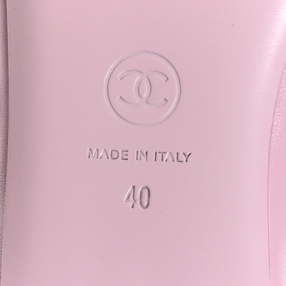 Chanel Lambskin Mary Jane Flats 40 Pink 6 of 8