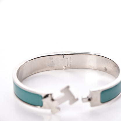 Hermes Enamel Narrow Clic Clac H Bracelet GM Malachite 5 of 7