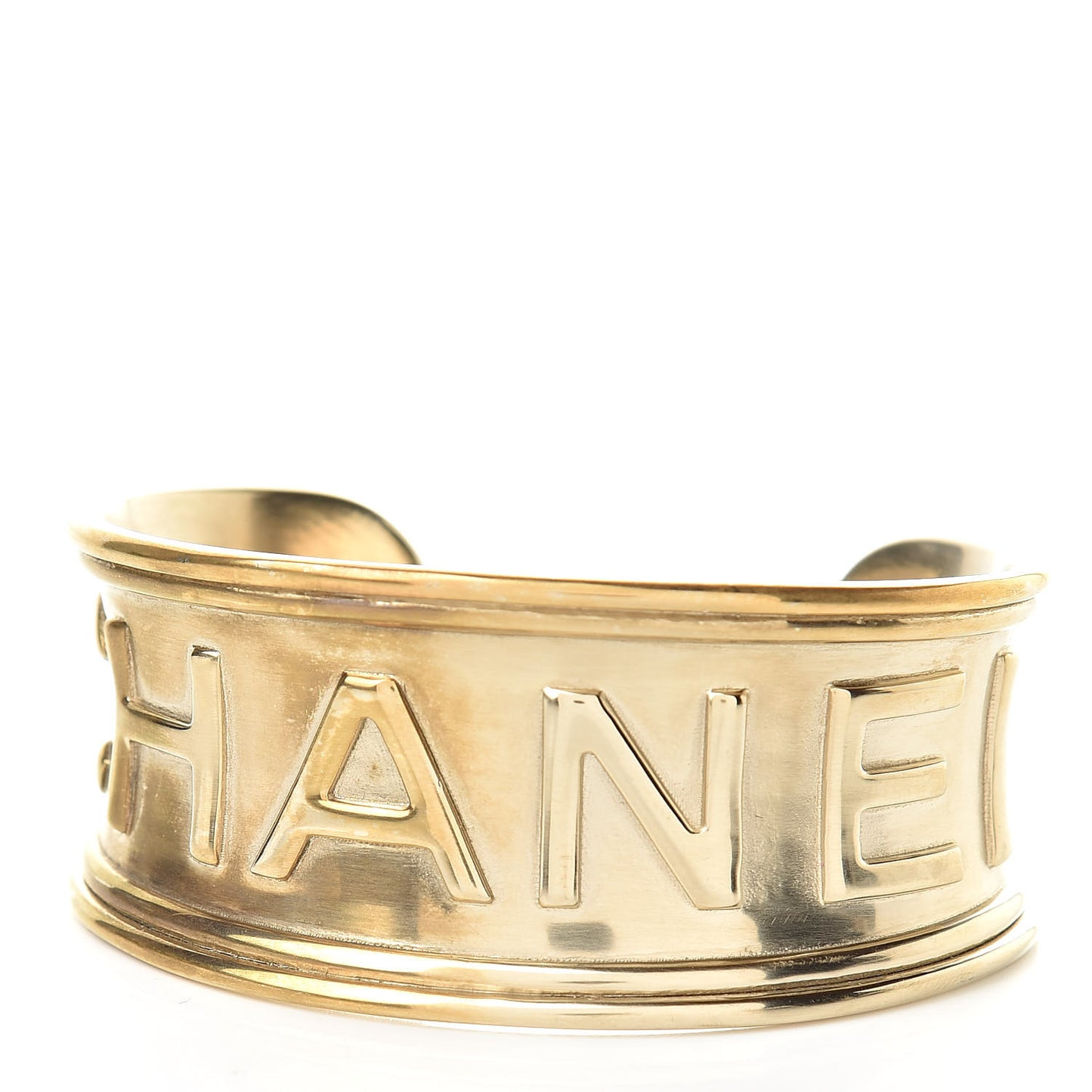 Metal Logo Cuff Gold
