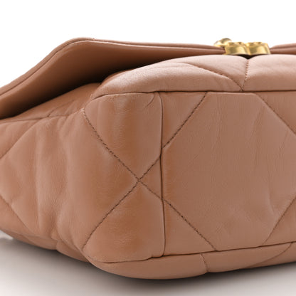 Chanel Lambskin Quilted Medium Chanel 19 Flap Brown 9 of 11