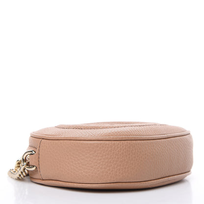 Gucci Pebbled Calfskin Mini Soho Chain Bag Camelia 4 of 9