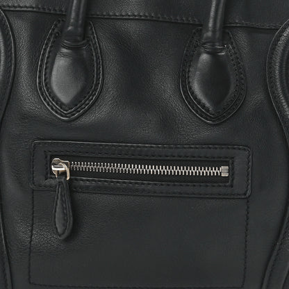 Celine Smooth Calfskin Micro Luggage Black 9 of 12