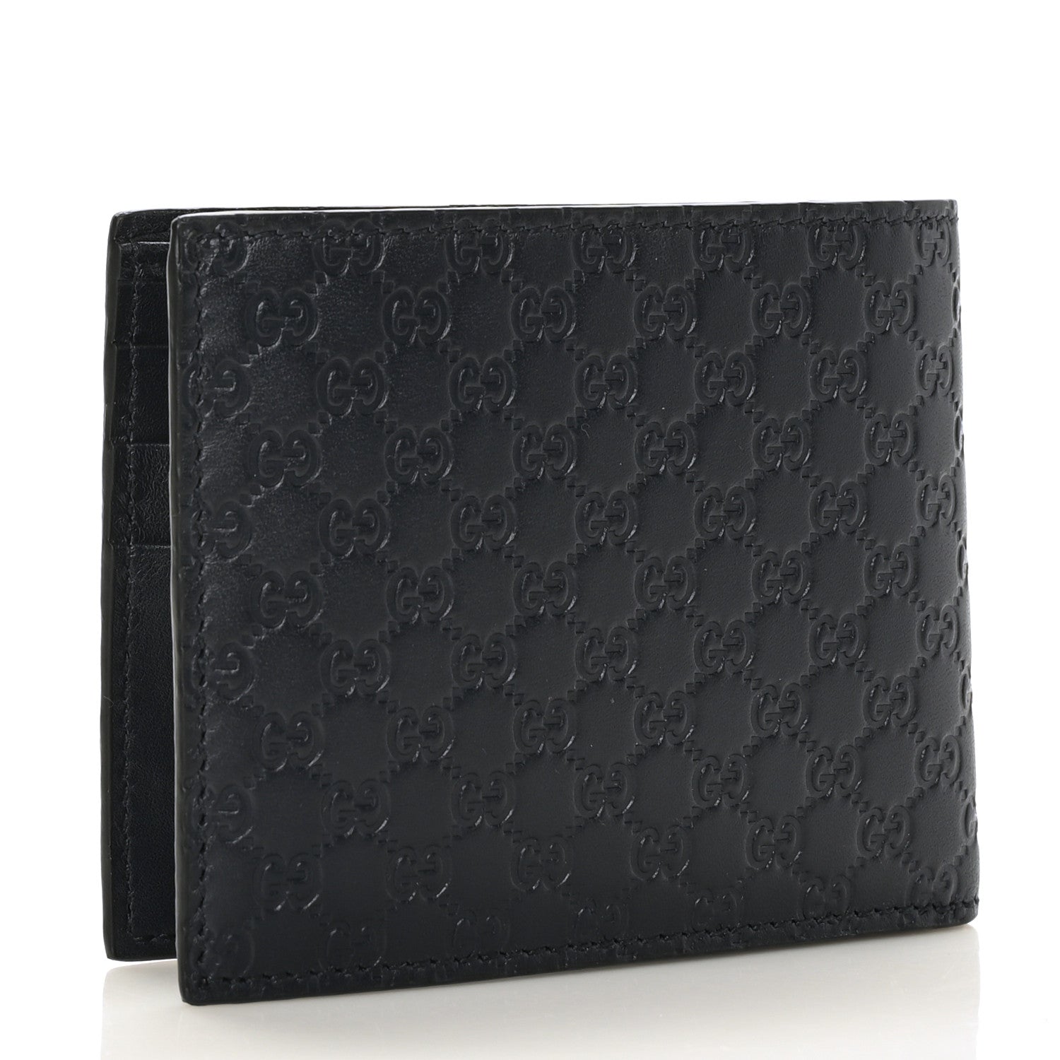 Gucci Micoguccissima Bi-Fold Wallet Black 3 of 6