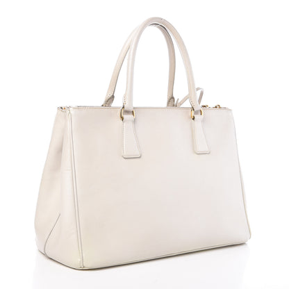 Prada Saffiano Medium Galleria Double Zip Tote Talco 3 of 20