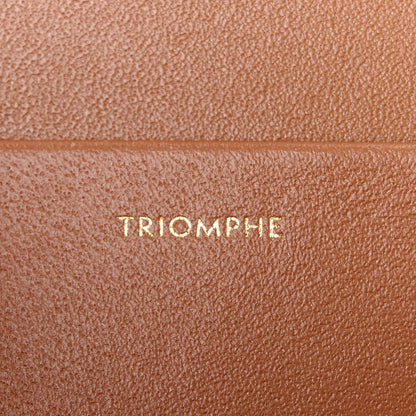 Celine Triomphe Canvas Calfskin Medium Triomphe Bag Tan 7 of 11