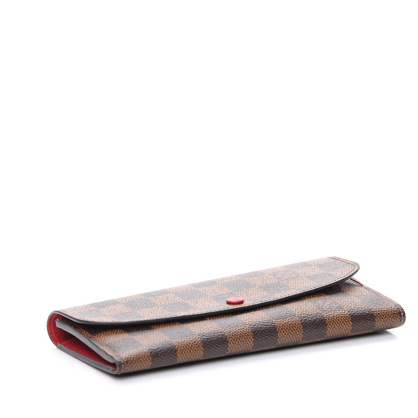 Damier Ebene Emilie Wallet Red