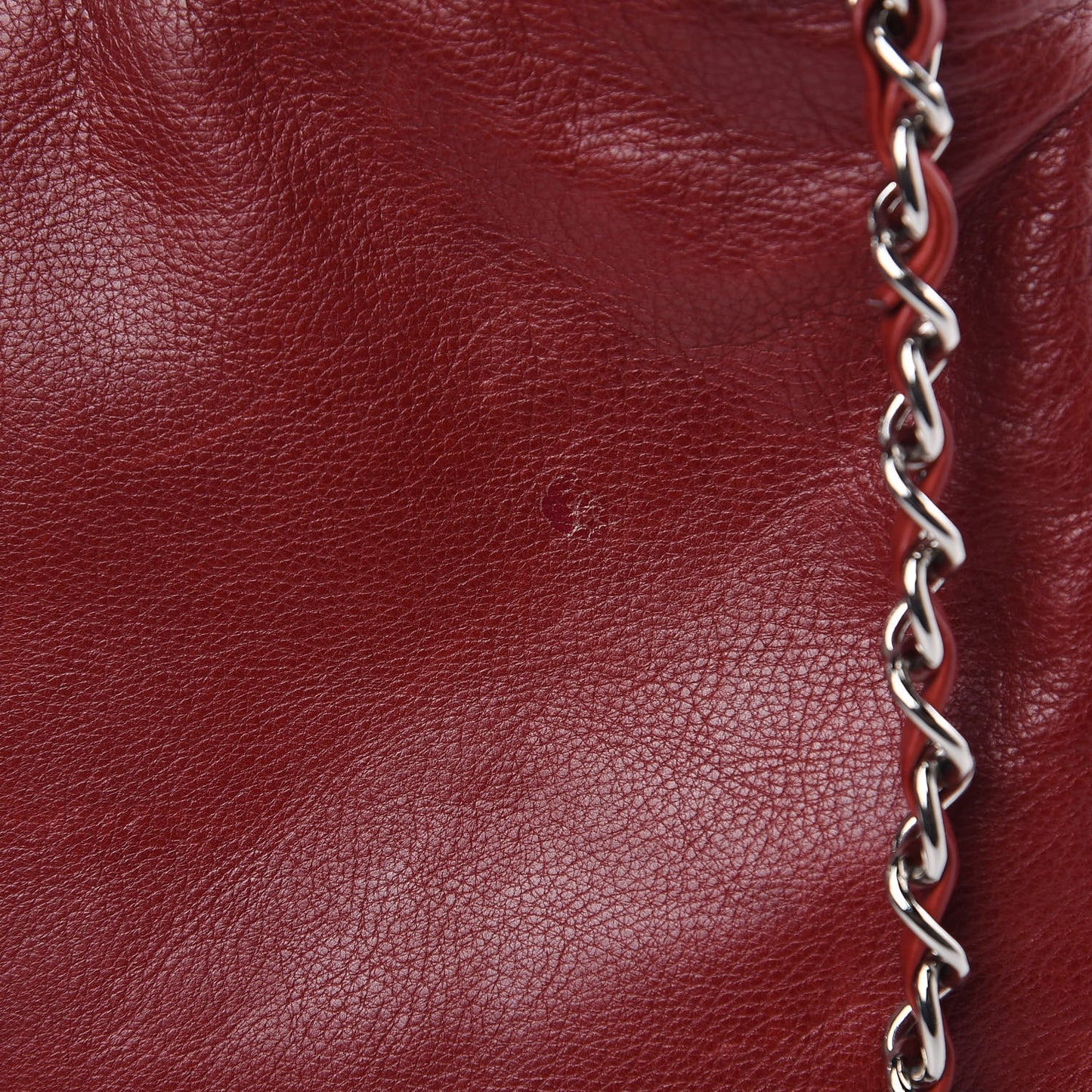 Calfskin On The Bund Pochette Dark Red