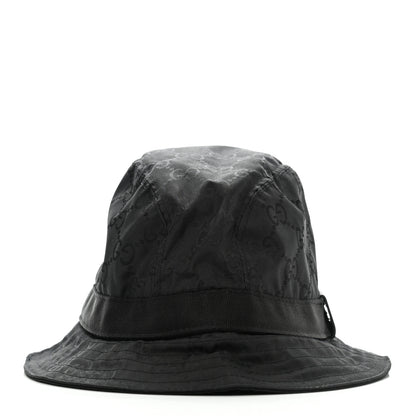 Gucci Nylon Monogram Bucket Hat M Black 3 of 10