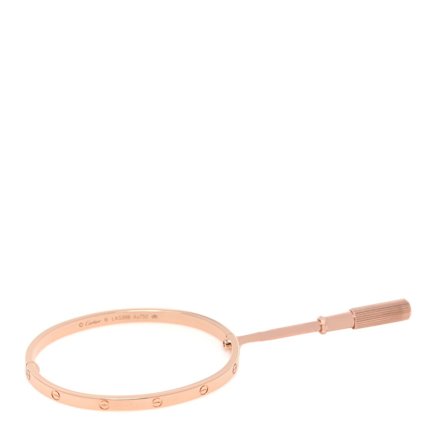 18K Pink Gold Small LOVE Bracelet 16