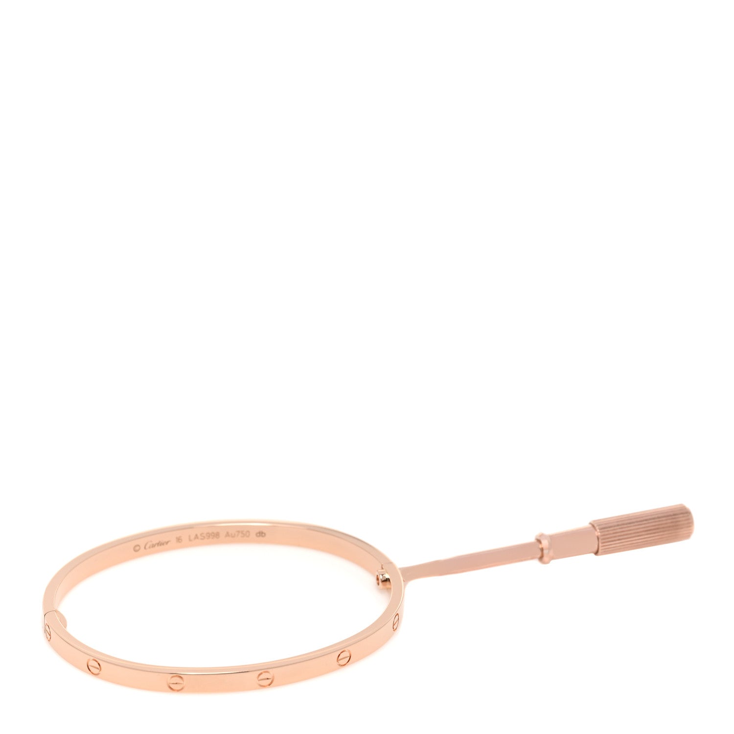 Cartier 18K Pink Gold Small LOVE Bracelet 16 4 of 5