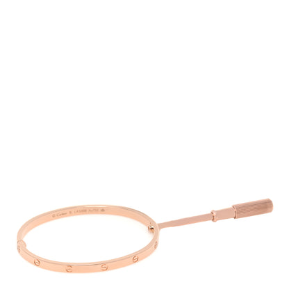 Cartier 18K Pink Gold Small LOVE Bracelet 16 4 of 5