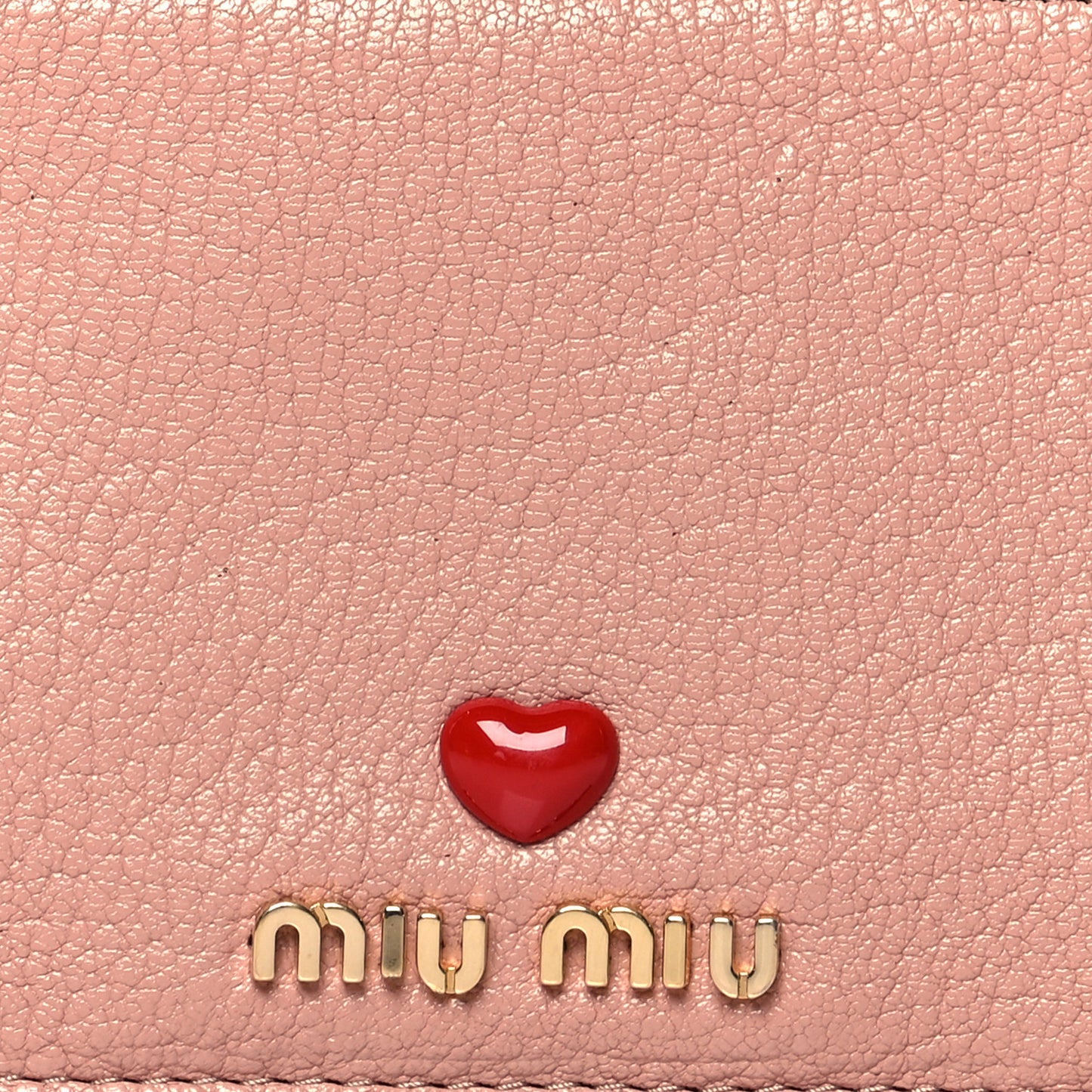 Goatskin Madras Love Zip Card Holder Orchidea