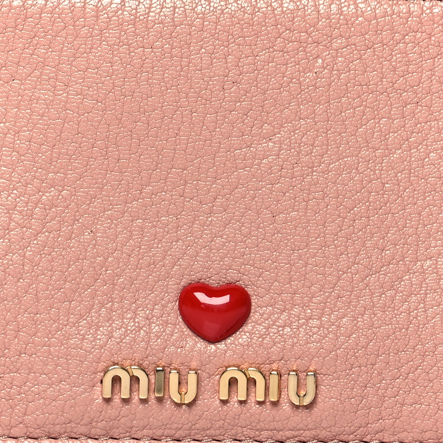 Miu Miu Goatskin Madras Love Zip Card Holder Orchidea 7 of 7