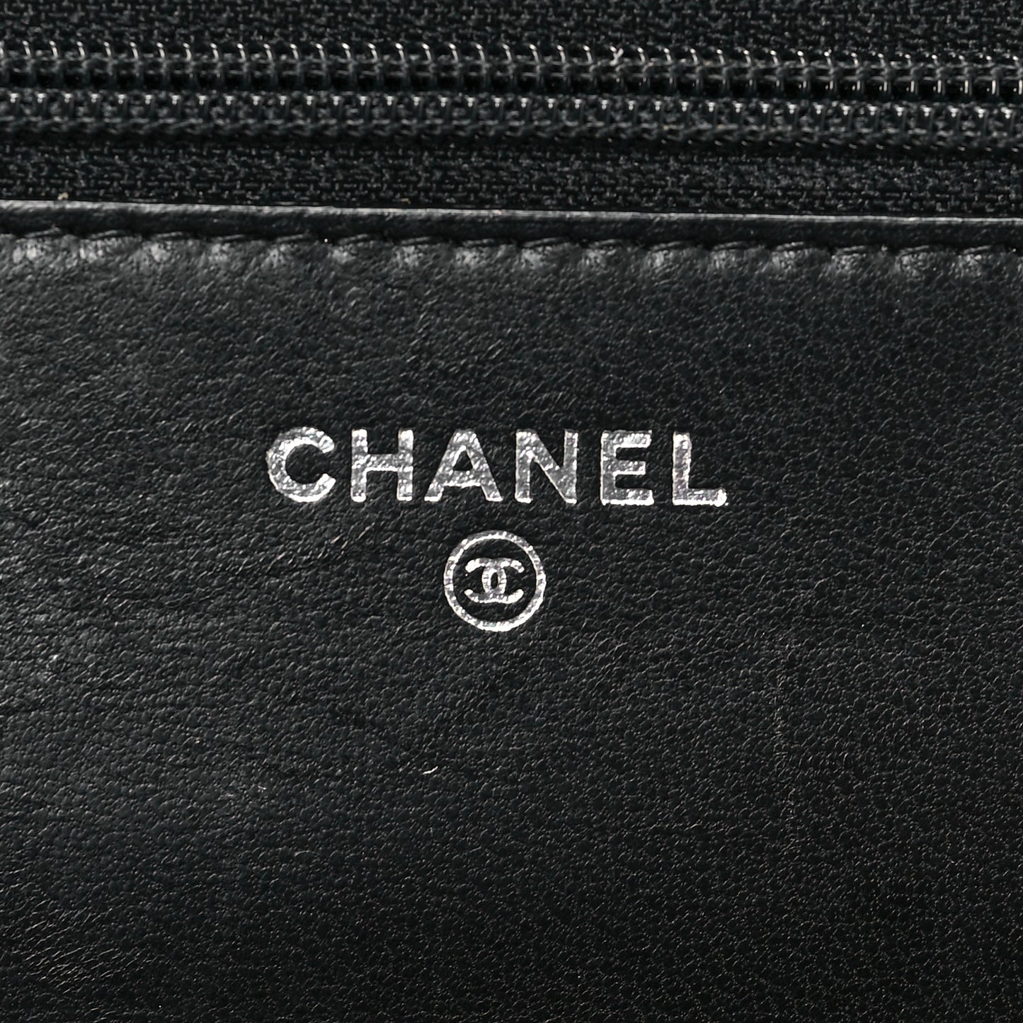 Lambskin Quilted Boy Wallet On Chain WOC Black