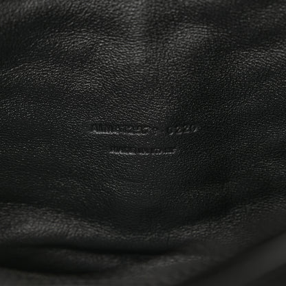Saint Laurent Calfskin Matelasse Monochrome Monogram Mini Lou Camera Bag Black 6 of 10