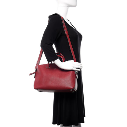MCM Grained Calfskin Medium Ella Boston Sash Burgundy 2 of 12